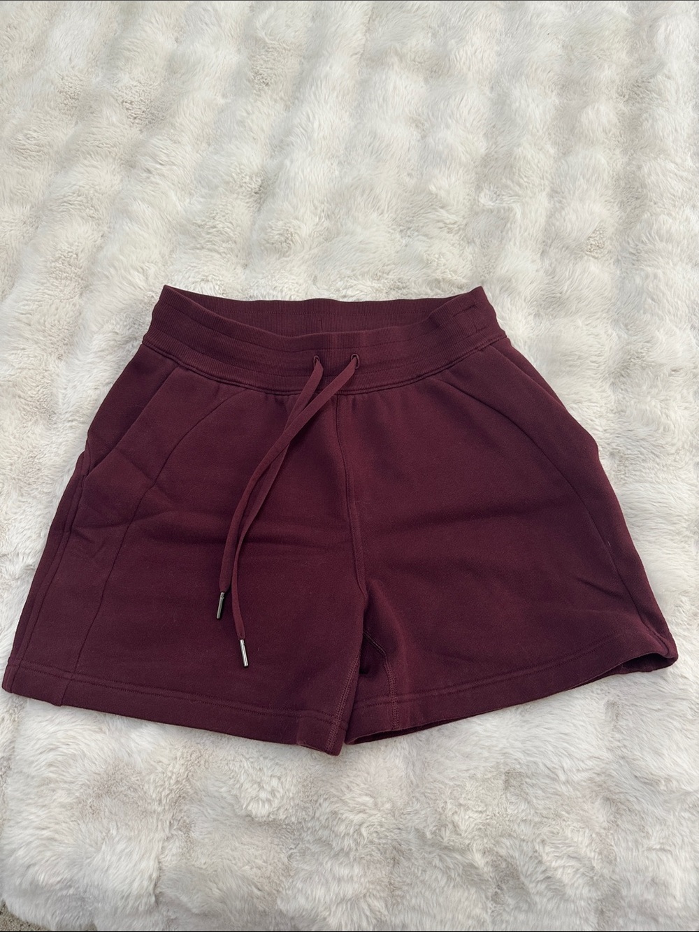 lululemon athletica Women's Drawcord Athletic Shorts in Burgundy